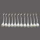 Georg Jensen; Set of 12 Magnolia/Blossom coffee spoons ...