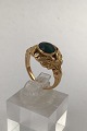 Georg Jensen 18K Guld Ring No. 208 (Turkis) (1930 - 1945)