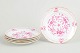 Meissen, "Pink Indian" sæt af fem frokosttallerkener.