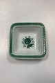 Royal Copenhagen Green Tranquebar Firkantet Skål No. 1337