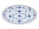 Blåmalet HotelporcelænLille oval asiet 18,2 cm.