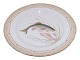 Flora DanicaMiddagstallerken med fisk 25,5 cm. #3549