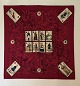 Hermès: silk scarf with playing cards.