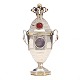 Danish silver vinaigrette by H. C. Emmerlev, Døstrup, circa 1830. H: 11cm