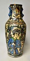 Persisk vase, 19. årh. Qajar keramik.