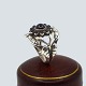 Georg Jensen; Moonlight Blossom ring af sterling sølv ...