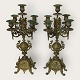 A set of brass candelabra*DKK 3,800 for the set