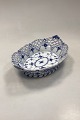 Royal Copenhagen Blue Fluted Full Lace Bread Basket No. 1002