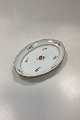 Meissen Porcelain Oval Dish, Small with Flower Design