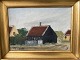 Maleri af Bent Trüch - Huse, Skagen 1976.