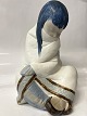 Eskimopige, Lladro, Stor Spansk figur.Højde 30,0 cm.