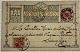 Chr. IX 10 øre rød, 2 stk. Ankomststempel SHANGHAI ...