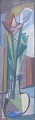 Skandinavisk kunstner, stilleben med blomst i vase, olie ...