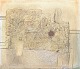 Kaj Siesjö, abstrakt mixed media på plade, 1968, listet ...