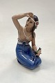Dahl Jensen Figur Hawaiipige med Fugl No. 1268