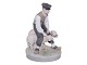 Royal Copenhagen figurBondemand med to får