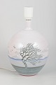 Unika dansk keramiklampe, signeret Leif.