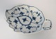 Lundin Antique presents: Royal Copenhagen. Mussel painted, fluted. Pickle dish in the shape of a leaf. Model ...