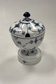 Danam Antik presents: Royal Copenhagen Blue Fluted Plain Marmelade Pot with lid No. 2124