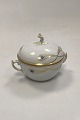 Danam Antik presents: Royal Copenhagen No 118/9178 Sugar Bowl w. Golden Peacock Feather Ornament