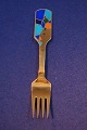 Antikkram presents: Michelsen Christmas fork 1990 of Danish gilt sterling silver