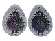 Antik K presents: Royal Copenhagen TeneraSmall dish with purple fantasy bird