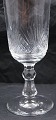 Set of 6 crystal champagne glasses 19cm