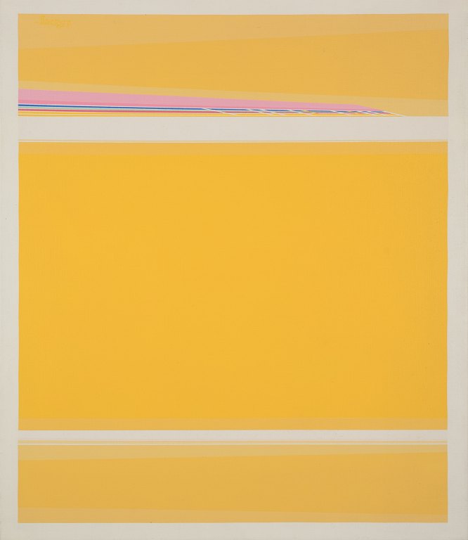 Søren Edsberg, Danish-born American painter. Oil on canvas. Abstract composition.