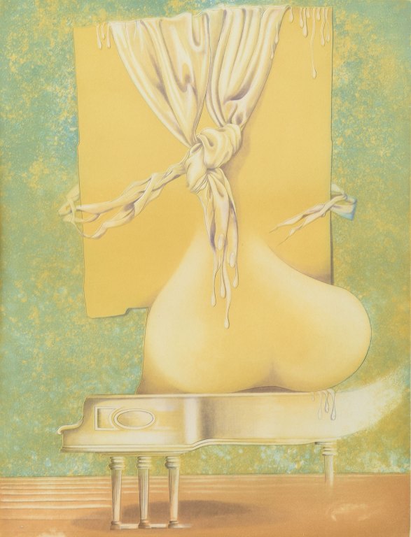 Bert-Johnny Nilsson (1934–2004), Surrealistisk komposition.Sverige, 1976.