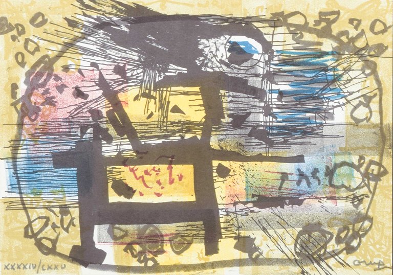 Bengt OrupFarvelitografi. Signeret med blyant samt nummereret.