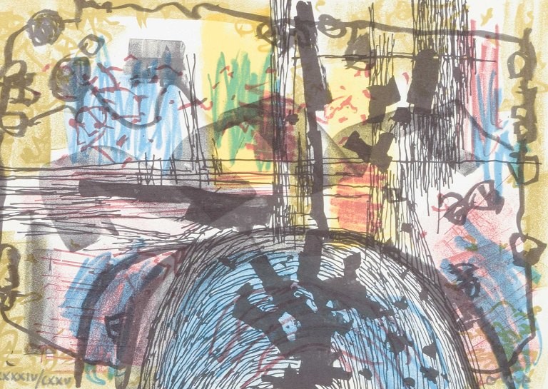 Bengt OrupFarvelitografi. Signeret med blyant samt nummereret.