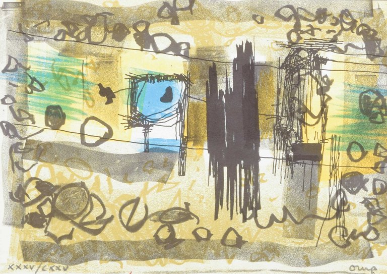 Bengt OrupFarvelitografi. Signeret med blyant samt nummereret.