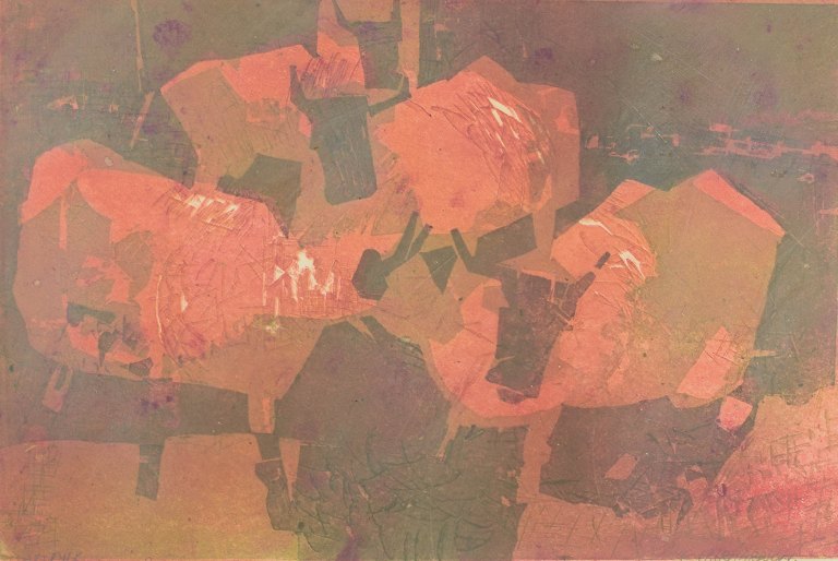 Ebbe Eberhardson (1927–2020)Abstract composition.Special edition, color print on paper.