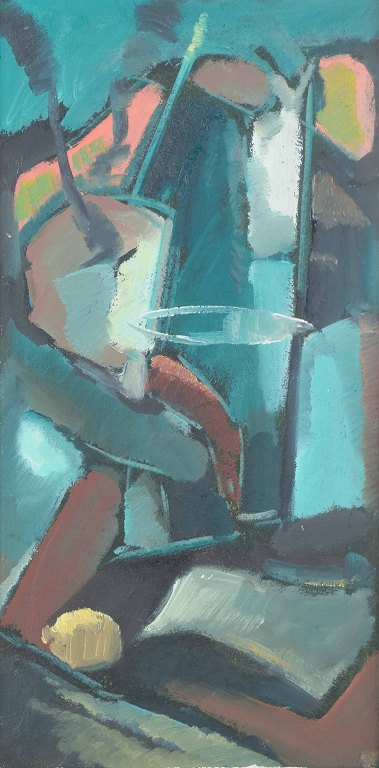 Scandinavian artistAbstract composition.Oil on board.