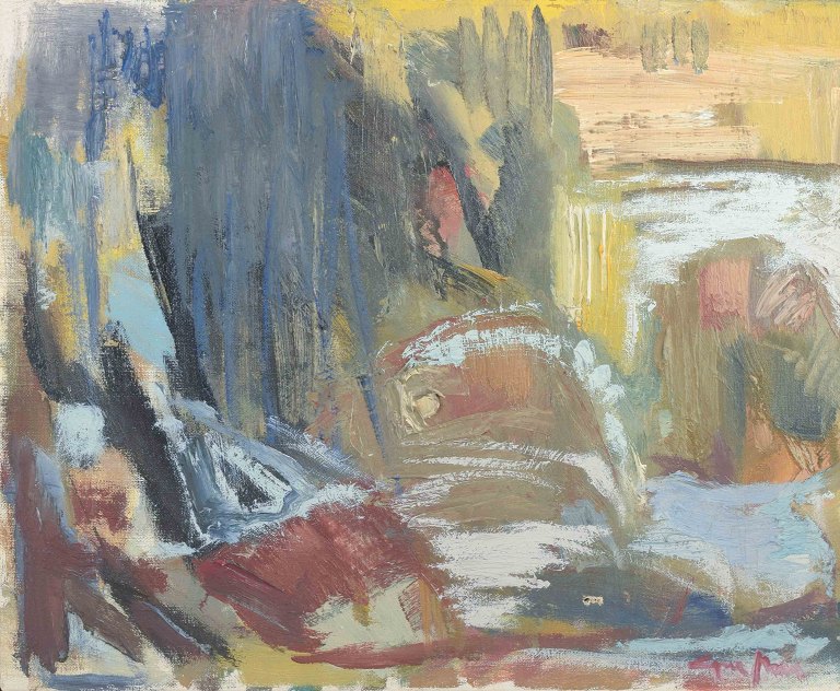 Agne Johansson (1921–1987)“Marsvinter”.Oil on canvas.