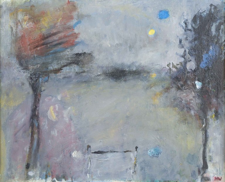 Håkan Wennström, svensk kunstner.“Grinden”.Olie på lærred.