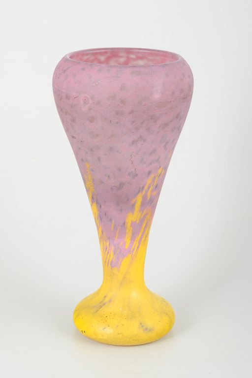 Daum Nancy, FranceVase, Art Deco, 1930s.