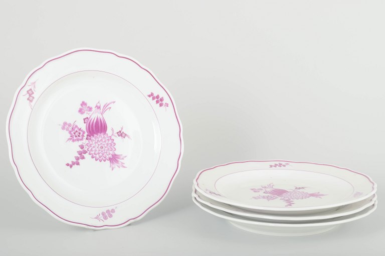 Meissen, Germany4 lunch plates, 1930s.