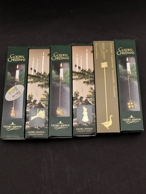 Georg Jensen set of 6 Christmas candle holders