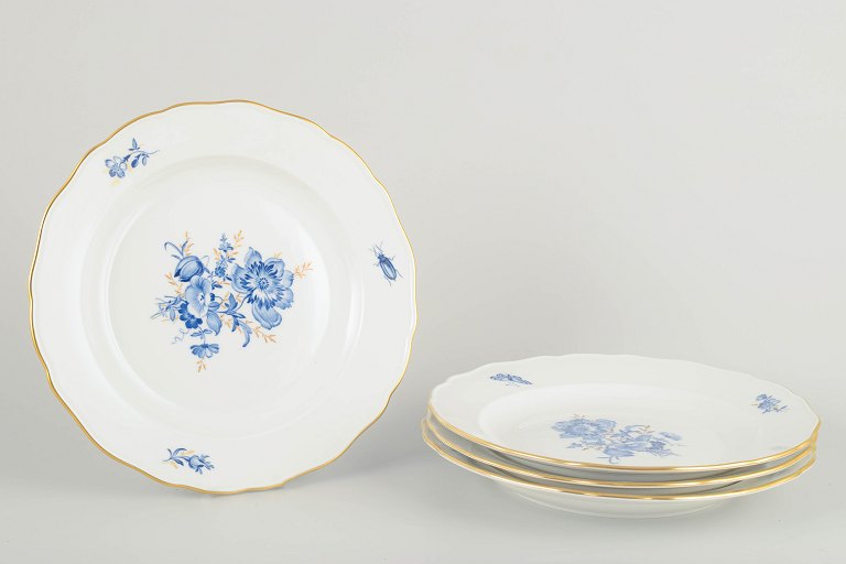 Meissen4 dinner plates, early 20th century.