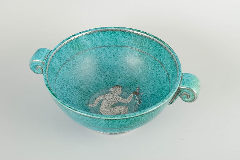 Wilhelm Kåge for GustavsbergArt deco skål fra Argenta-serien, 1940’erne.