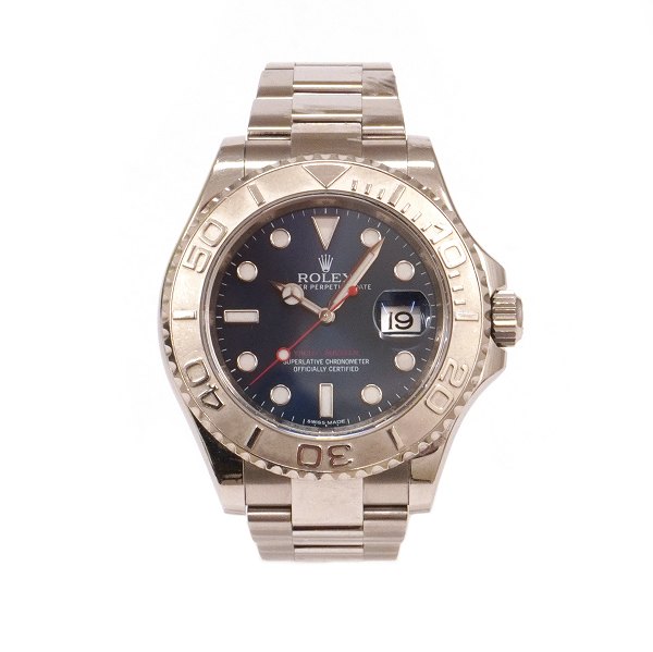 Rolex Yachtmaster 116622 med box og certifikat solgt hos AD Knud Pedersen, Aarhus, 06.06.2014. D: 40mm