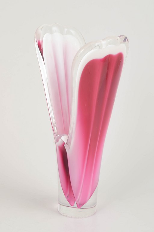 Paul Kedelv for FlygforsArt glass vase, 1950/60s.