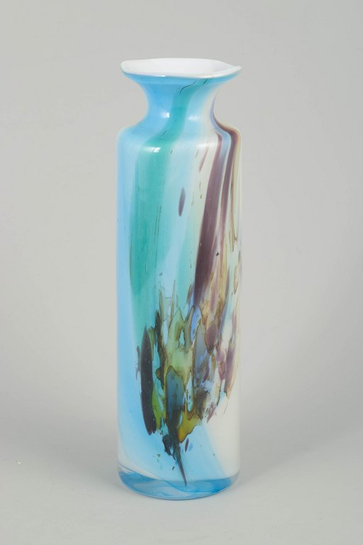 Per Lütken for Holmegaard"Cascade" Glass vase, 1970s.