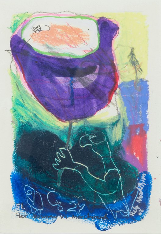 Henning Nordstrøm, blandteknik, dansk billedkunstner.