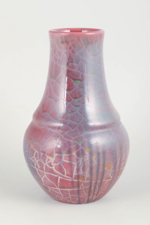 Karl Hansen Reistrup for Kähler, large luster glaze vase.
