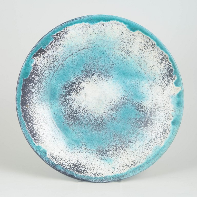 Svend Hammershøi for Kähler, large dish with double glaze.