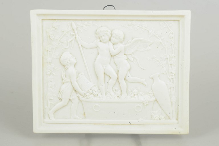 Bing & Grøndahl biscuit relief after Thorvaldsen, wall relief.