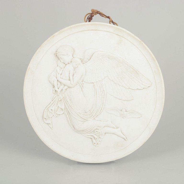 Royal Copenhagen biscuit relief after Thorvaldsen, wall plaque.