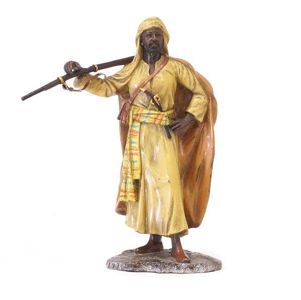 Franz Bergmann Vienna bronze, signed. H: 20,5cm